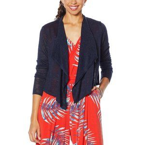 G by Giuliana Cropped Cascade Cardigan